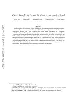 Circuit Complexity Bounds for Visual Autoregressive Model