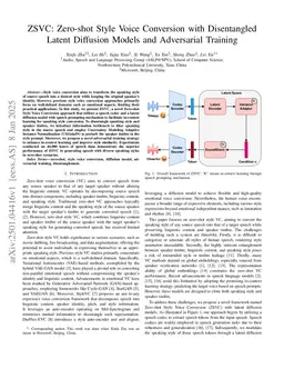 ZSVC: Zero-shot Style Voice Conversion with Disentangled Latent Diffusion Models and Adversarial Training