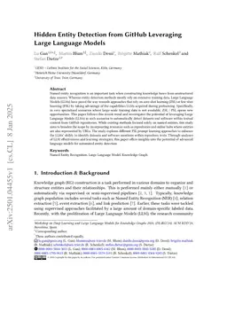 Hidden Entity Detection from GitHub Leveraging Large Language Models