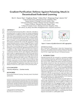 Gradient Purification: Defense Against Poisoning Attack in Decentralized Federated Learning