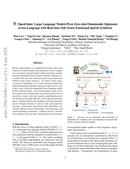 OpenOmni: Advancing Open-Source Omnimodal Large Language Models with Progressive Multimodal Alignment and Real-Time Self-Aware Emotional Speech Synthesis