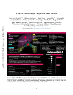 RadGPT: Constructing 3D Image-Text Tumor Datasets