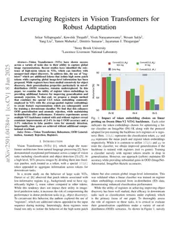 Leveraging Registers in Vision Transformers for Robust Adaptation