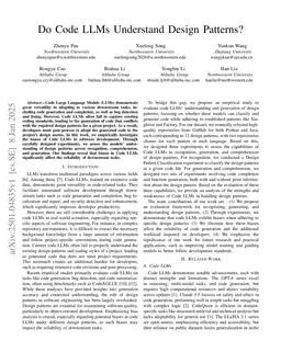 Do Code LLMs Understand Design Patterns?