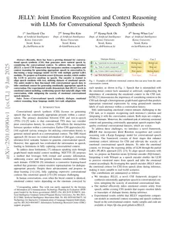 JELLY: Joint Emotion Recognition and Context Reasoning with LLMs for Conversational Speech Synthesis