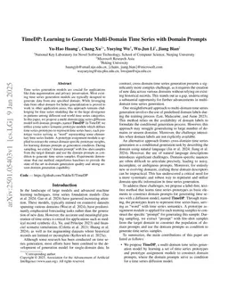TimeDP: Learning to Generate Multi-Domain Time Series with Domain Prompts