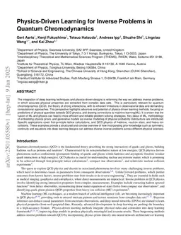 Physics-Driven Learning for Inverse Problems in Quantum Chromodynamics