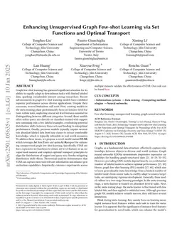 Enhancing Unsupervised Graph Few-shot Learning via Set Functions and Optimal Transport