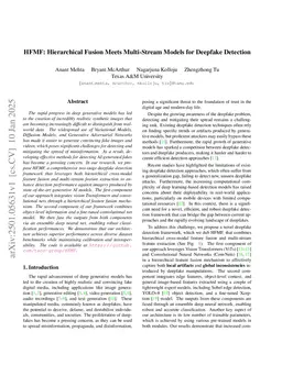HFMF: Hierarchical Fusion Meets Multi-Stream Models for Deepfake Detection