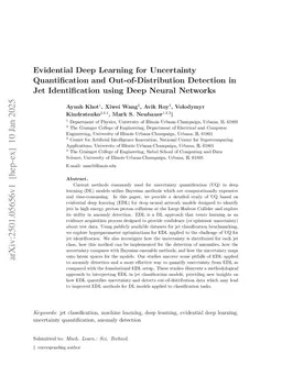 Evidential Deep Learning for Uncertainty Quantification and Out-of-Distribution Detection in Jet Identification using Deep Neural Networks