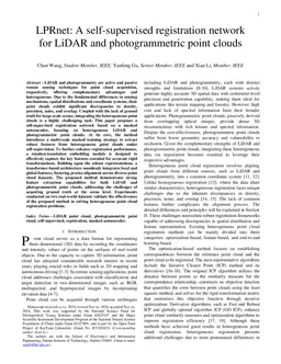 LPRnet: A self-supervised registration network for LiDAR and photogrammetric point clouds