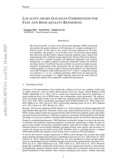 Locality-aware Gaussian Compression for Fast and High-quality Rendering