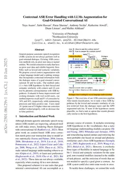 Contextual ASR Error Handling with LLMs Augmentation for Goal-Oriented Conversational AI