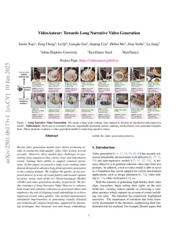 VideoAuteur: Towards Long Narrative Video Generation