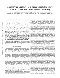 Microservice Deployment in Space Computing Power Networks via Robust Reinforcement Learning