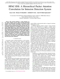 HPAC-IDS: A Hierarchical Packet Attention Convolution for Intrusion Detection System
