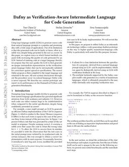 Dafny as Verification-Aware Intermediate Language for Code Generation