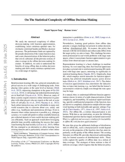 On The Statistical Complexity of Offline Decision-Making