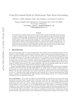 Using Pre-trained LLMs for Multivariate Time Series Forecasting
