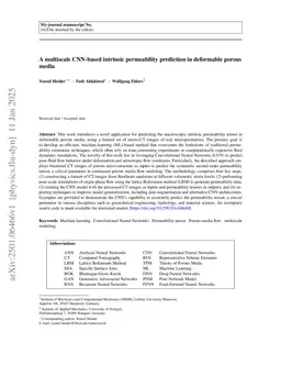 CNN-powered micro- to macro-scale flow modeling in deformable porous media
