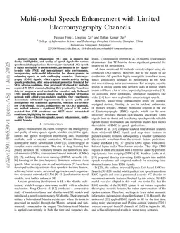 Multi-modal Speech Enhancement with Limited Electromyography Channels