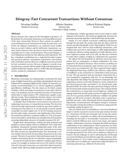 Stingray: Fast Concurrent Transactions Without Consensus