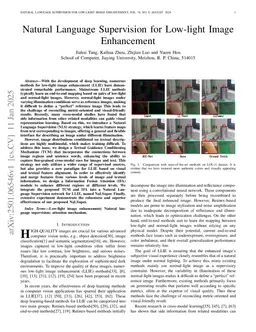 Natural Language Supervision for Low-light Image Enhancement