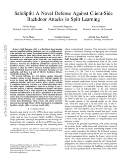 SafeSplit: A Novel Defense Against Client-Side Backdoor Attacks in Split Learning (Full Version)