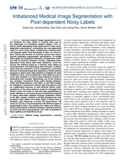 Imbalanced Medical Image Segmentation with Pixel-dependent Noisy Labels