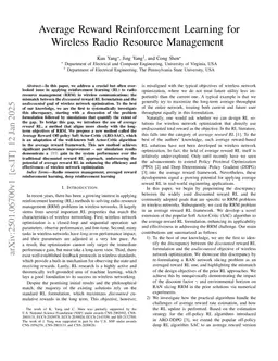 Average Reward Reinforcement Learning for Wireless Radio Resource Management