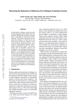 Measuring the Robustness of Reference-Free Dialogue Evaluation Systems