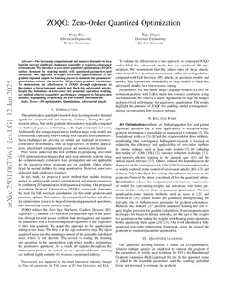 ZOQO: Zero-Order Quantized Optimization