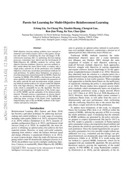 Pareto Set Learning for Multi-Objective Reinforcement Learning