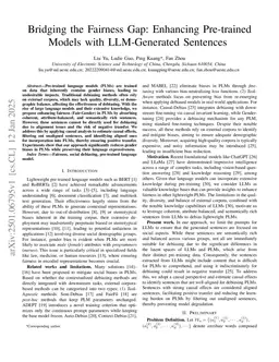 Bridging the Fairness Gap: Enhancing Pre-trained Models with LLM-Generated Sentences