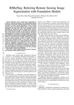 RSRefSeg: Referring Remote Sensing Image Segmentation with Foundation Models