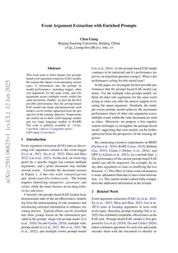 Event Argument Extraction with Enriched Prompts