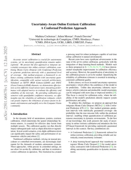 Uncertainty-Aware Online Extrinsic Calibration: A Conformal Prediction Approach