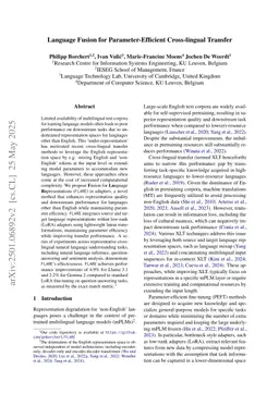Language Fusion for Parameter-Efficient Cross-lingual Transfer