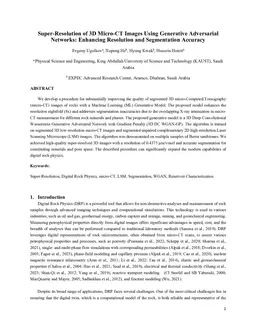 Super-Resolution of 3D Micro-CT Images Using Generative Adversarial Networks: Enhancing Resolution and Segmentation Accuracy