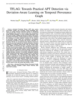 TFLAG:Towards Practical APT Detection via Deviation-Aware Learning on Temporal Provenance Graph