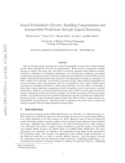 Neural Probabilistic Circuits: Enabling Compositional and Interpretable Predictions through Logical Reasoning
