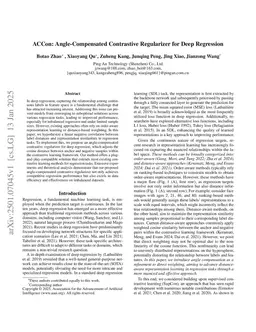 ACCon: Angle-Compensated Contrastive Regularizer for Deep Regression