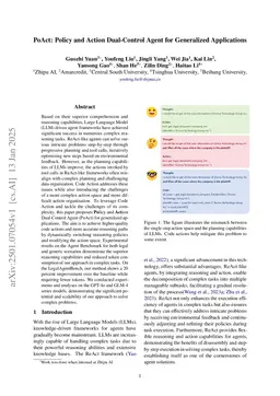 PoAct: Policy and Action Dual-Control Agent for Generalized Applications