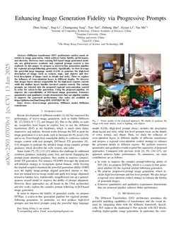 Enhancing Image Generation Fidelity via Progressive Prompts