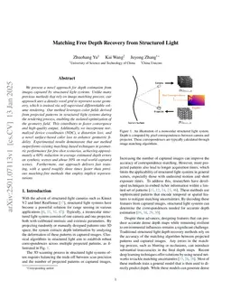 Matching-Free Depth Recovery from Structured Light