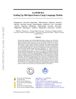 LLM360 K2: Building a 65B 360-Open-Source Large Language Model from Scratch