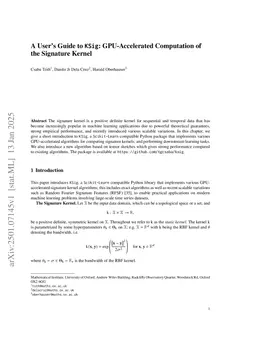 A User's Guide to $\texttt{KSig}$: GPU-Accelerated Computation of the Signature Kernel