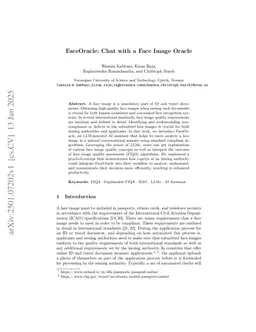 FaceOracle: Chat with a Face Image Oracle