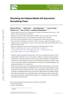Simulating the Hubbard Model with Equivariant Normalizing Flows