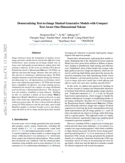 Democratizing Text-to-Image Masked Generative Models with Compact Text-Aware One-Dimensional Tokens